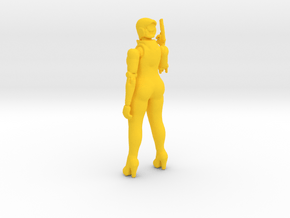 Haydee cyborg girl 100mm figure scifi games in Yellow Smooth Versatile Plastic