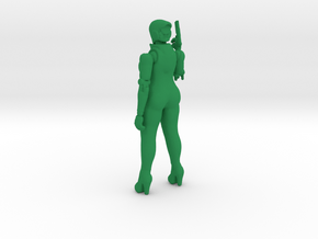 Haydee cyborg girl 100mm figure scifi games in Green Smooth Versatile Plastic
