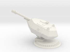 Self Propelled Artillery Cannon in White Natural Versatile Plastic