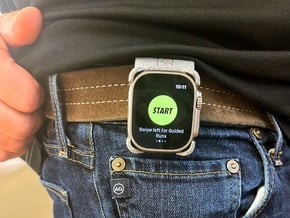 Apple watch ULTRA clip case in Gray PA12