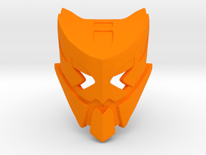 Great Mask of Apathy (Shapeshifted) in Orange Smooth Versatile Plastic