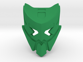 Great Mask of Apathy (Shapeshifted) in Green Smooth Versatile Plastic