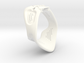  X3S Ring 47,5mm + Text in White Smooth Versatile Plastic