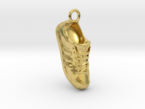 LARGE ADIDAS SUPERSTAR PENDANT in Polished Brass