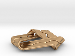 Mobius Strip with Sinusoid Channel & Ridge in Natural Bronze