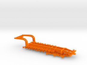 1/64 5th Wheel Combine Trailer in Orange Smooth Versatile Plastic