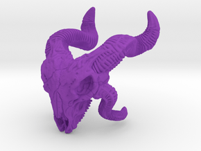Horned Skull Bone Armor (Motu origins) in Purple Smooth Versatile Plastic