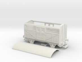 HO/OO GWR MEX B Cattle Truck v1 Bachmann in White Natural Versatile Plastic