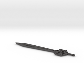 TF Legacy CW Motormaster Sword in Dark Gray PA12 Glass Beads