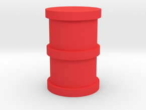 Wooden Railway Barrel in Red Smooth Versatile Plastic