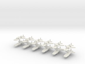 9 Ether Missile Boat x12 in White Natural Versatile Plastic