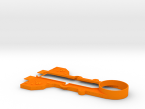 1/350 Super Alsace (Hypothetical) Upper Deck Front in Orange Smooth Versatile Plastic