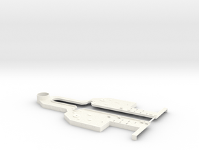 1/350 Super Alsace (Hypothetical) Upper Deck Rear in White Smooth Versatile Plastic