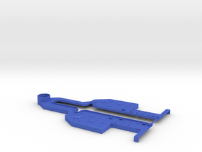 1/350 Super Alsace (Hypothetical) Upper Deck Rear in Blue Smooth Versatile Plastic