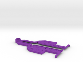 1/350 Super Alsace (Hypothetical) Upper Deck Rear in Purple Smooth Versatile Plastic