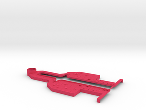 1/350 Super Alsace (Hypothetical) Upper Deck Rear in Pink Smooth Versatile Plastic