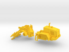 1/64 Wheel Loader-small frame-short reach in Yellow Smooth Versatile Plastic