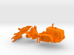 1/64 Wheel Loader-mid frame-short reach in Orange Smooth Versatile Plastic