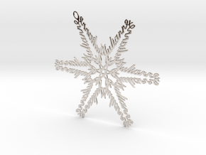 Julianne metal snowflake ornament in Platinum