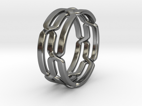 Three Bands in One in Polished Silver: 6.5 / 52.75
