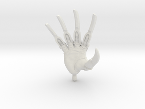 Hand Weapons 3 'Horror' Bladed Glove Hand (Right) in White Natural Versatile Plastic
