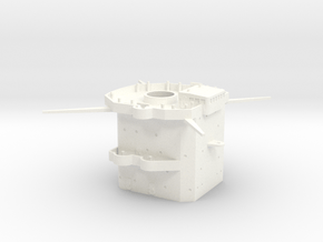 1/350 Super Alsace (Hypothetical) Bridge in White Smooth Versatile Plastic