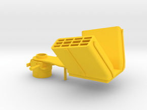 1/350 Super Alsace (Hypothetical) Funnel Caps in Yellow Smooth Versatile Plastic