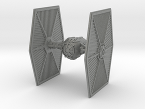 Twin Ion Engine: Recon Fighter in Gray PA12: Small