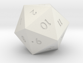 Glacial Indifference Spin-down D20 in White Natural Versatile Plastic