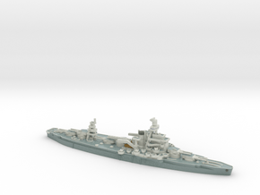 USS Arkansas 1/1800 WWII  Full Color in Smooth Full Color Nylon 12 (MJF)