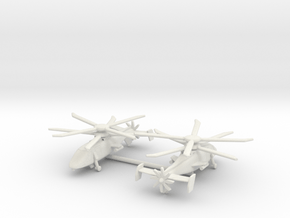 Sikorsky S-97 Raider (w/Landing Gear) in White Natural Versatile Plastic: 6mm