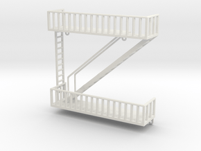 Printle Thing Escape Staircase - Bottom - 1/24 in White Natural Versatile Plastic