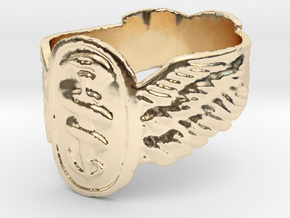 Good Omens Signet Ring in 14K Yellow Gold: 5.75 / 50.875
