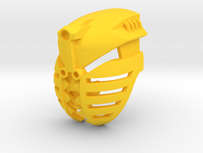 Great Mask of Vacuum Levahk Kal Shield in Yellow Smooth Versatile Plastic