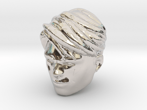 Nightwing Head Mcfarlane | Smiling Head Variant in Rhodium Plated Brass