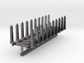 H0e - größere Drehschemel für Roco oder Minitrains in Processed Stainless Steel 316L (BJT)