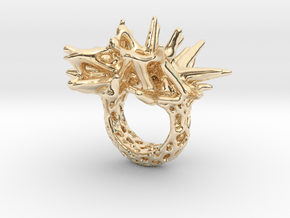 Ring 'Coral' S in 14k Gold Plated Brass: 5 / 49