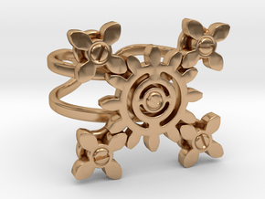 Steampunk gears in Polished Bronze