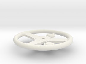 1:10 3-Spoke Steerring Wheel Type301 in White Natural Versatile Plastic