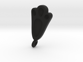 Rabbit's foot - Amulet that brings good luck in Black Natural TPE (SLS)