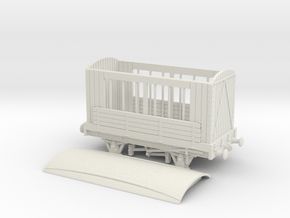 HO/OO scale Poultry Wagon Chain REDUX in White Natural Versatile Plastic