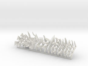Rahkshi Spines Collection 1 in White Natural Versatile Plastic