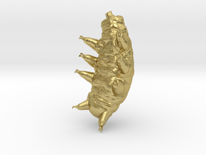 tardigrade pose 2 in Natural Brass