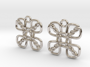 Clover knot in Platinum