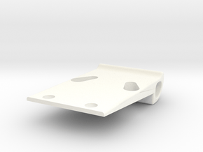 104001 FRONT KICK-UP WEDGE  CARBON FIBER CHASSIS in White Smooth Versatile Plastic