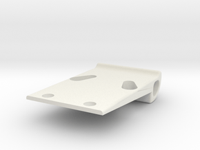 104001 FRONT KICK-UP WEDGE  CARBON FIBER CHASSIS in White Natural Versatile Plastic