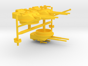 1/700 A-H Battle Cruiser Design II Main Armament in Yellow Smooth Versatile Plastic