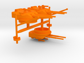1/700 A-H Battle Cruiser Design II Main Armament in Orange Smooth Versatile Plastic