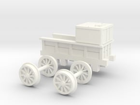 00 Scale Locomotion No 1 Tender Scratch Aid in White Processed Versatile Plastic