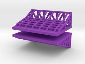 1/350 Essex Class Deck Edge Elevators (SCB-125) in Purple Smooth Versatile Plastic